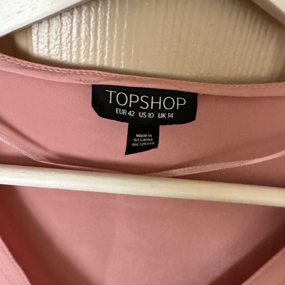 Topshop Blush Long Sleeve Wrap Dress - Picture 2 of 6